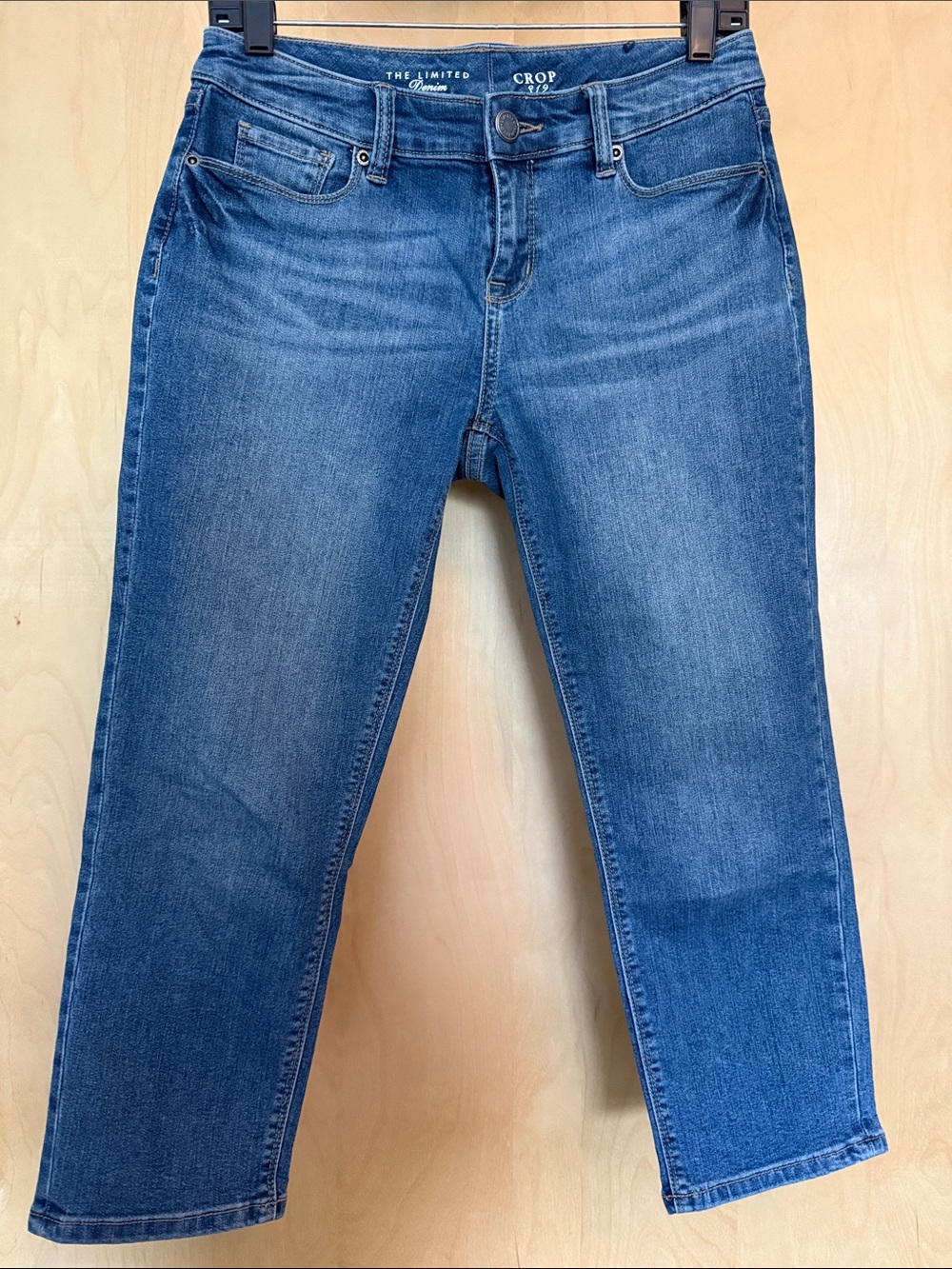 The Limited Medium Blue Cropped Jeans